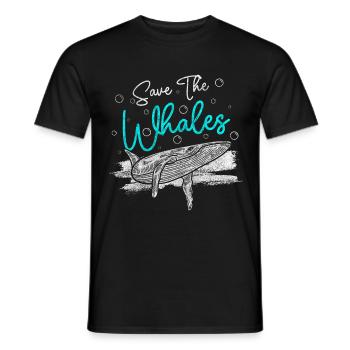 Wal Meeresbewohner See - Männer T-Shirt - Schwarz - Vorne - AI Model Male 178 light (178cm)