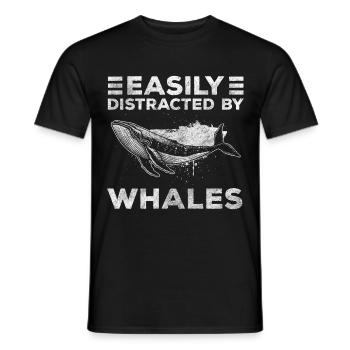Wale Meeresbewohner Tierschutz Fische - Männer T-Shirt - Schwarz - Vorne - AI Model Male 178 light (178cm)
