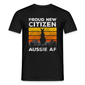 Australien Reise Erde Work and Travel - Männer T-Shirt - Schwarz - Vorne - AI Model Male 178 light (178cm)