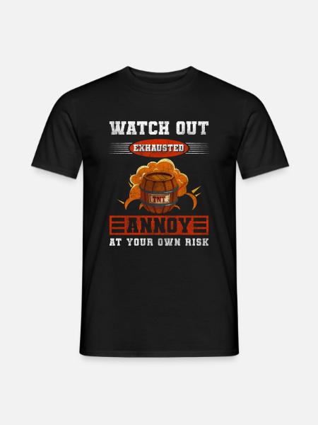 Feux d’artifice pyrotechniques interdits - T-shirt homme - noir