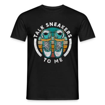 Schuh Frauen Paarweise - Männer T-Shirt - Schwarz - Vorne - AI Model Male 178 light (178cm)