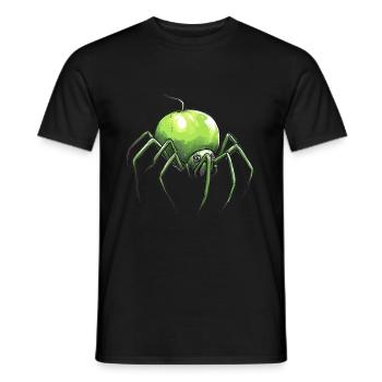 Apple Spider Apple Spider - Men's T-Shirt - black - Front - AI Model Male 178 light (178cm)