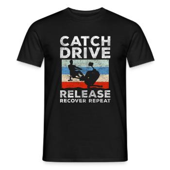 rowing machine Trainer Gym - Men's T-Shirt - black - Front - AI Model Male 178 light (178cm)