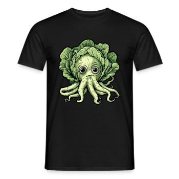 Oktopus Kohlkopf - Männer T-Shirt - Schwarz - Vorne - AI Model Male 178 light (178cm)