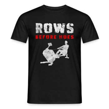 Remise en forme du corps du rameur - T-shirt homme - noir - Devant - AI Model Male 178 light (178cm)