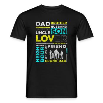 Journée Homme Buveur Boyfriend Novembre - T-shirt homme - noir - Devant - AI Model Male 178 light (178cm)