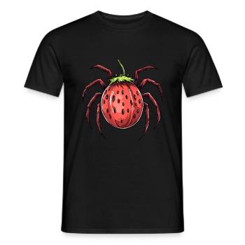 strawberry spider strawberry spider - Men's T-Shirt - black - Front - AI Model Male 178 light (178cm)