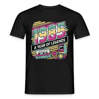 1985 A Year of Legends - Men's T-Shirt - black - Front - AI Model Male 178 light (178cm)
