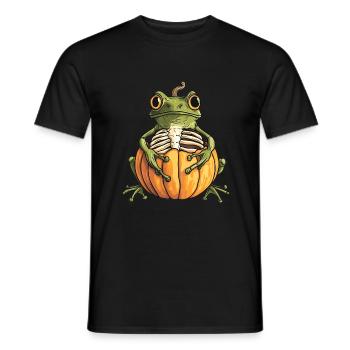 Citrouille grenouille citrouille - T-shirt homme - noir - Devant - AI Model Male 178 light (178cm)