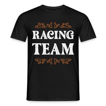 Équipage de course - T-shirt homme - noir - Devant - AI Model Male 178 light (178cm)