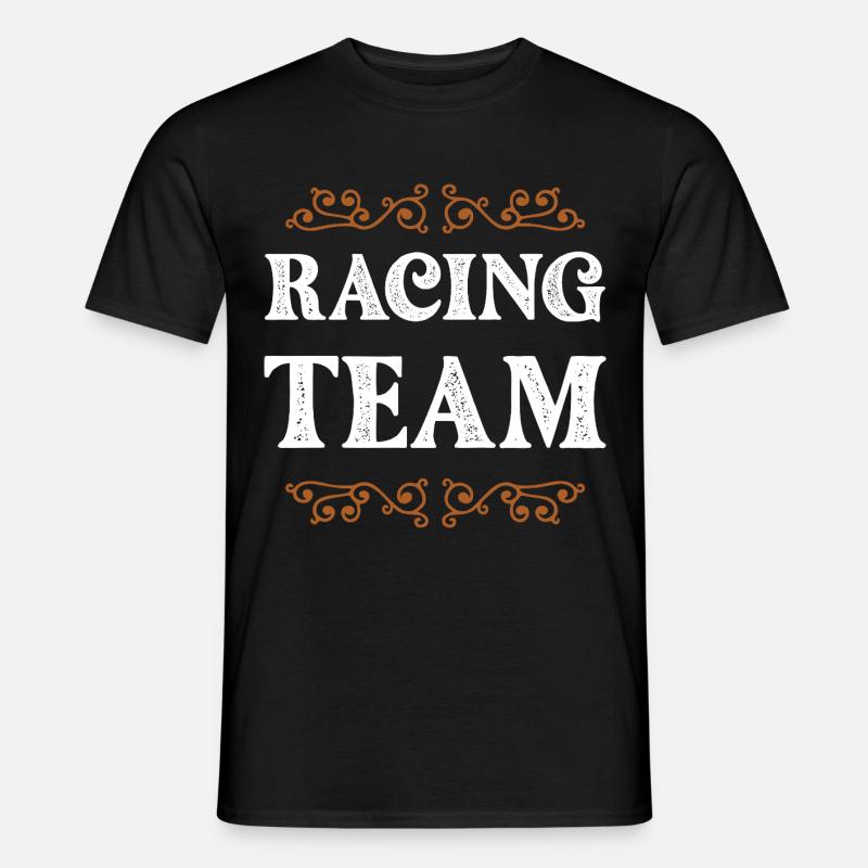 Racing Crew - Männer T-Shirt - Schwarz