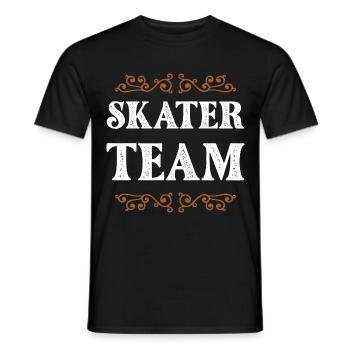 Skater Crew - Männer T-Shirt - Schwarz - Vorne - AI Model Male 178 light (178cm)