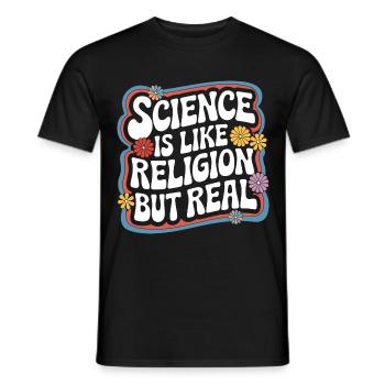 Atheismus Atheist Anti-Religion Agnostiker - Männer T-Shirt - Schwarz - Vorne - AI Model Male 178 light (178cm)