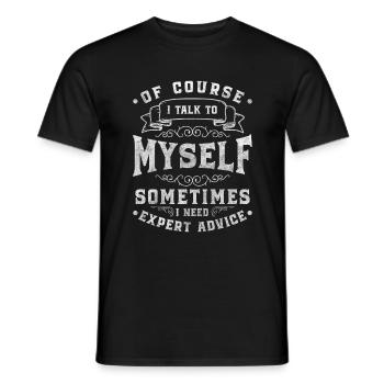 Waiter Tipping Service Gastronomy Chef - Men's T-Shirt - black - Front - AI Model Male 178 light (178cm)