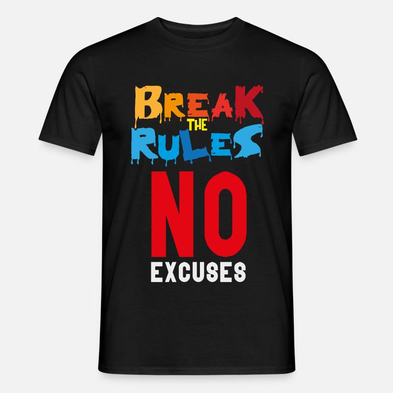 Break the Rules - Men’s T-shirt - black