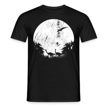 Gallimimus Dino Lizard - T-shirt homme - noir - Devant - AI Model Male 178 light (178cm)