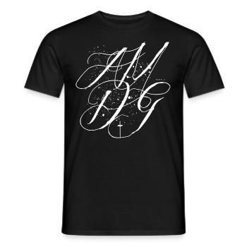 An Maiorem Dei Gloriam - Männer T-Shirt - Schwarz - Vorne - AI Model Male 178 light (178cm)