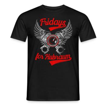 Fridays for cubicle freedom parody car saying - Men's T-Shirt - black - Front - AI Model Male 178 light (178cm)