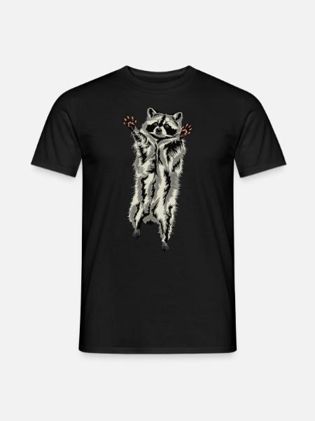 Raccoon Hug Racoon Hug - T-skjorte herre - svart