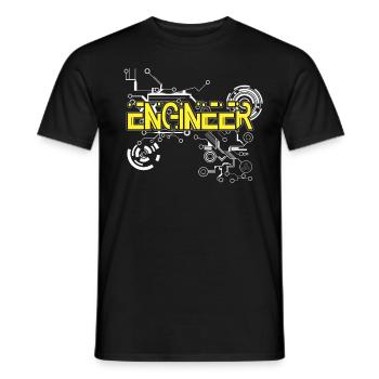 Ingénieurs ingénieurs d’ingénieurs Cadeaux - T-shirt homme - noir - Devant - AI Model Male 178 light (178cm)