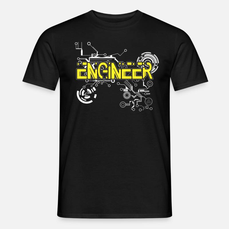 Engineer Technician Engineers Gifts - Men's T-shirt - black