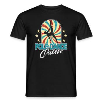 Pole Dance Queen Women Dancer Gift - T-shirt homme - noir - Devant - AI Model Male 178 light (178cm)