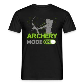 Archery fashion archery gift - Men's T-Shirt - black - Front - AI Model Male 178 light (178cm)