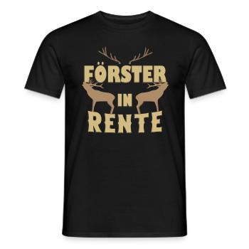 Förster in Rente - Männer T-Shirt - Schwarz - Vorne - AI Model Male 178 light (178cm)