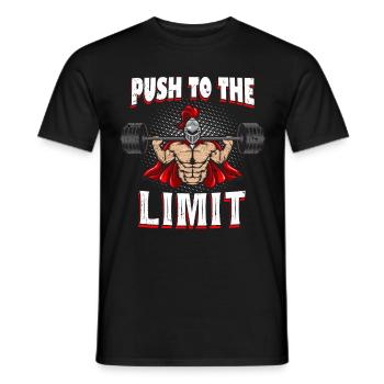 Weight bodybuilder saying motivation - Men's T-Shirt - black - Front - AI Model Male 178 light (178cm)