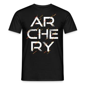 Tir à l'arc tir à l'arc - T-shirt homme - noir - Devant - AI Model Male 178 light (178cm)