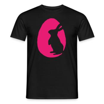 Easter Easter egg Easter bunny - Men's T-Shirt - black - Front - AI Model Male 178 light (178cm)
