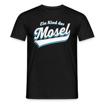 Ein Kind der Mosel - Männer T-Shirt - Schwarz - Vorne - AI Model Male 178 light (178cm)