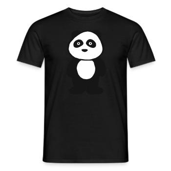 Panda Tier Pandaliebhaber Pandababy Geschenk - Männer T-Shirt - Schwarz - Vorne - AI Model Male 178 light (178cm)