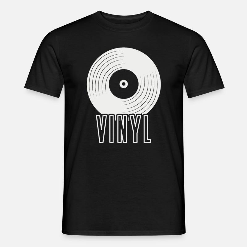 Vinyl - Männer T-Shirt - Schwarz