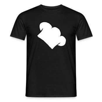 Chef hat chef amateur chef cooking gift - Men's T-Shirt - black - Front - AI Model Male 178 light (178cm)