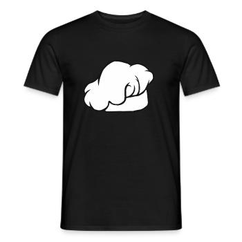 Chapeau de chef chef étoilé cuisinier amateur - T-shirt homme - noir - Devant - AI Model Male 178 light (178cm)