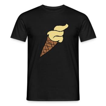 Ice Cream Ice Cream Ice Cream Ice Cream Ice Cream Gift - Men's T-Shirt - black - Front - AI Model Male 178 light (178cm)