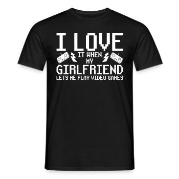 Sjov gamer gave - Mænd T-shirt - sort - Foran - AI Model Male 178 light (178cm)
