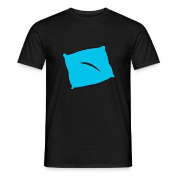 Oreillers Idées cadeaux dormir cadeau - T-shirt homme - noir - Devant - AI Model Male 178 light (178cm)