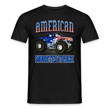 American Monster Truck - Männer T-Shirt - Schwarz - Vorne - AI Model Male 178 light (178cm)