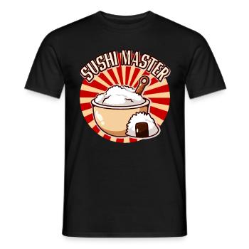 Sushi Master Cuisine japonaise Japon Chef - T-shirt homme - noir - Devant - AI Model Male 178 light (178cm)