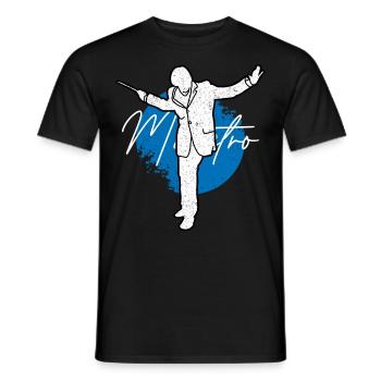 Maestro Conductor Orchestra Classical Music Gift - Men's T-Shirt - black - Front - AI Model Male 178 light (178cm)