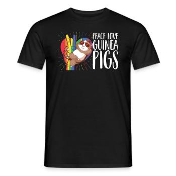 Super cadeau pour les propriétaires de cobayes - T-shirt homme - noir - Devant - AI Model Male 178 light (178cm)