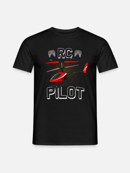 Modellflug RC Helikopter Pilot Modell Hubschrauber - Männer T-Shirt - Schwarz