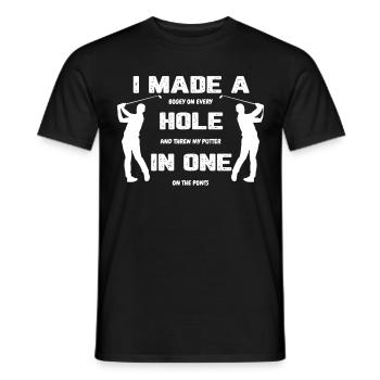 Funny Golf Gift Perfect For All Golfers - Men's T-Shirt - black - Front - AI Model Male 178 light (178cm)