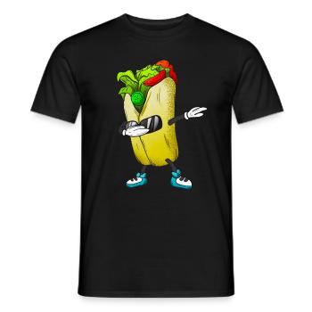 Dabbing Burrito Lustiges Mexikanisches Essen - Männer T-Shirt - Schwarz - Vorne - AI Model Male 178 light (178cm)