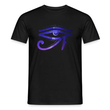 Kosmisches Auge Des Ra Ägyptische Hieroglyphe - Männer T-Shirt - Schwarz - Vorne - AI Model Male 178 light (178cm)