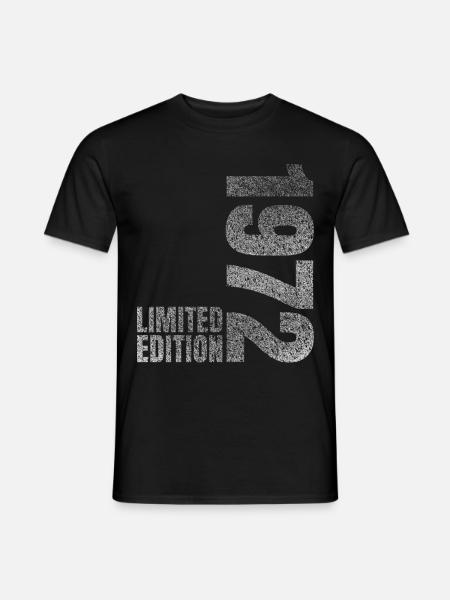 1972 Limited Edition Geschenk - Männer T-Shirt - Schwarz