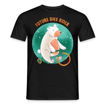 Gift Baby Polar Bear - Men's T-Shirt - black - Front - AI Model Male 178 light (178cm)