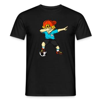 Fußball Junge Fußballer Fußballspieler Kinder - Männer T-Shirt - Schwarz - Vorne - AI Model Male 178 light (178cm)